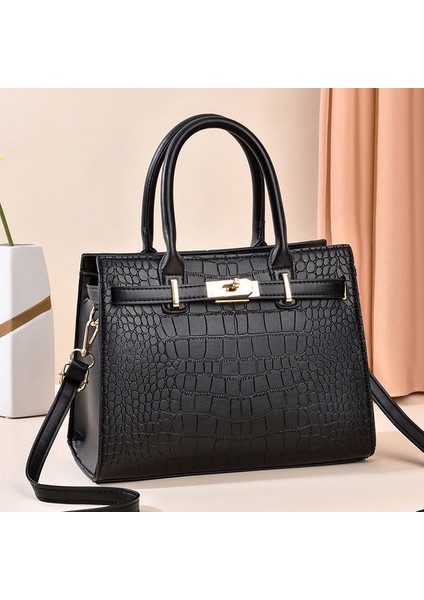 Bir Deri Kadın Postacı Timsah Kadın Crossbody Omuz El Kadın Için Kadın Çantası (Yurt Dışından)
