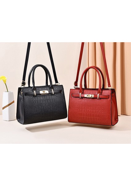 Bir Deri Kadın Postacı Timsah Kadın Crossbody Omuz El Kadın Için Kadın Çantası (Yurt Dışından) fırsatları