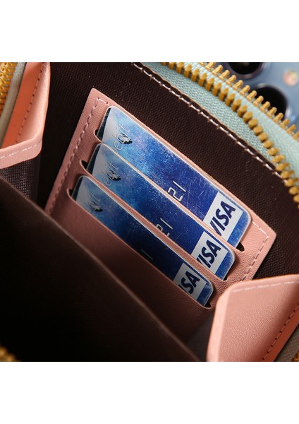 Geestock Deri Kadın Dokunmatik Ekran Cep Telefonu Cebi Yumuşak Küçük Cüzdan Çok Yönlü Crossbody Omuz Çantası (Yurt Dışından) indirimleri