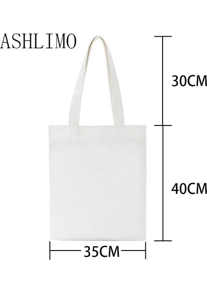 C468 Kawaii Köpekbalığı Kedi Alışveriş Kadın Kanvas Bolsa Shopper Bolso Alışveriş Yüksek Kapasiteli Tote den Kullanılabilir Ecobag Çantası (Yurt Dışından)