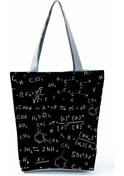 HL7721 Tote Yüksek Kapasiteli Omuz Günlük Okul Öğretmeni Hediye Baskı Kadın Için Bir Schoolbag Taşıma Kimyasal Fizik Bez Çantası (Yurt Dışından)