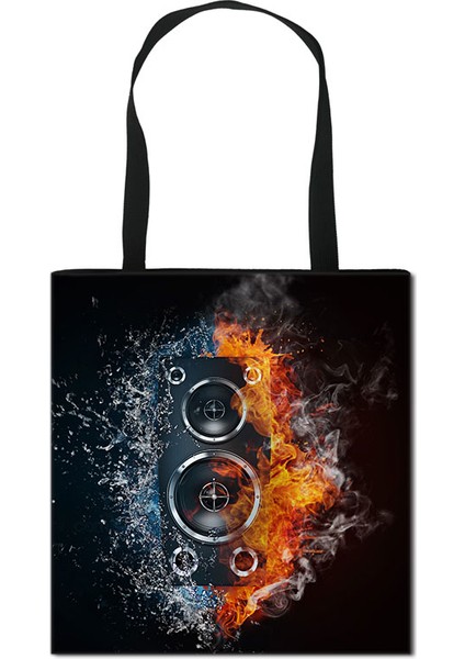 STDMUSICP07 Piyano Müzik Notu Baskı Tote Kadın Kızlar Seyahat Kadın Için Omuz Saklama Torbaları Büyük Kapasiteli Alışveriş Çantası (Yurt Dışından) fırsatları