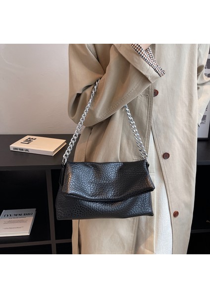 Kırmızı Leftsıde Omuz Yan Kadın Için Trendleri Tasarımcı Küçük Yumuşak Deri Crossbody Zincir ve Cüzdanlar Çantası (Yurt Dışından) indirimleri