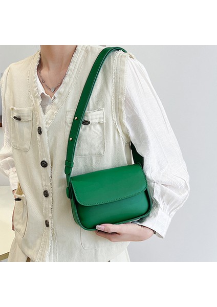 Kadın Omuz Crossbody Küçük Kare Deri Sling Crossbody Flap Cep Kadın Satchel Için Günlük Çantası (Yurt Dışından) fırsatları