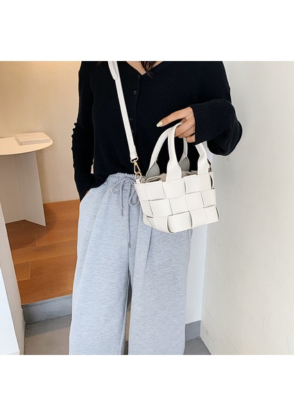 Örgü Pu Deri Kadın Için Crossbody 2020 Omuzdan Askili Kadın ve Cüzdanlar Kadın Seyahat Kova Çantası (Yurt Dışından) fırsatları