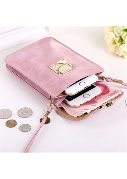 3 Kadın Deri Messenger Mini Cep Cep Telefonu Kılıfı Öğrenci Crossbody Kılıf Debriyaj Flap Kız Küçük Omuz Çantası (Yurt Dışından) modelleri