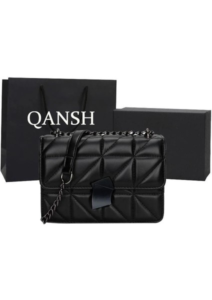 Tasarım Eşkenar Dörtgen Kadın Pu Deri Crossbody Zincir Küçük Messenger Kadın Omuz Büyük Kapasiteli Çantası (Yurt Dışından) fiyatları