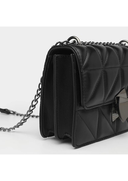 Tasarım Eşkenar Dörtgen Kadın Pu Deri Crossbody Zincir Küçük Messenger Kadın Omuz Büyük Kapasiteli Çantası (Yurt Dışından) modelleri
