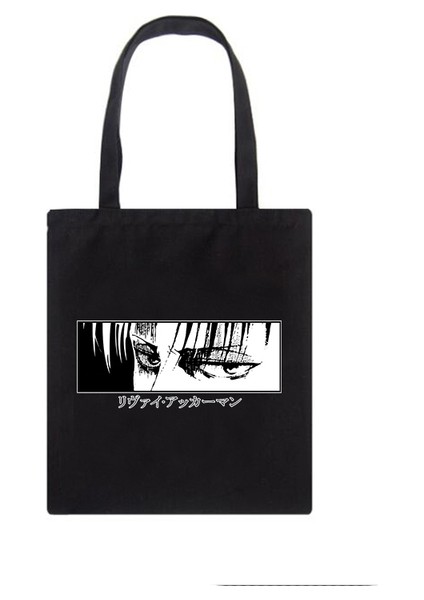 HEI04 Titans Saldırı Japon Animesi Kanvas Büyük Kapasiteli Harajuku Kadın Omuzdan Askili Ulzzang Karikatür Kadın Alışveriş Çantası (Yurt Dışından)