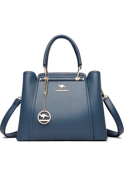 Göl Si 3 Katmanlar Fermuarlar Büyük Kapasiteli Kadın Pu Deri Hangbags Kadın Omuz Crossbody Vintage Kadın Messenger El Çantası (Yurt Dışından)
