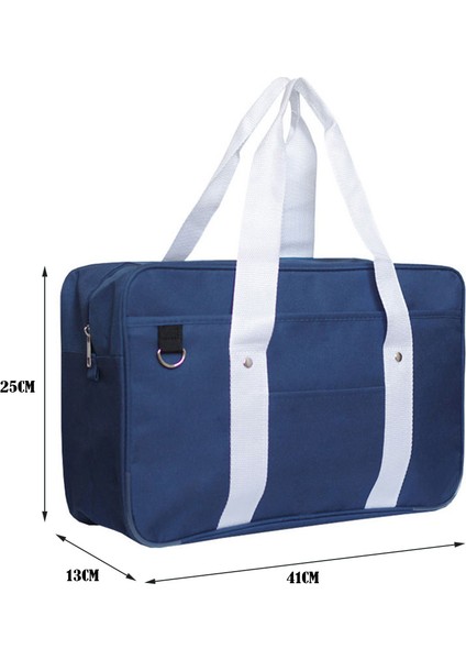 B Katı Japon Oxford Seyahat Lise Öğrencileri Okul Nı Tek Kare Unisex Omuz Çantası (Yurt Dışından) indirimleri