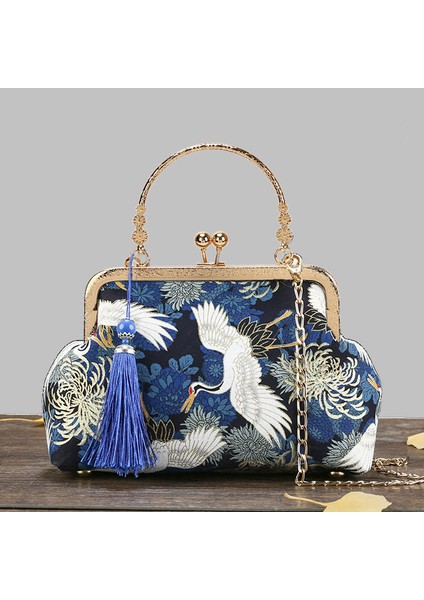 Kadın 1 Bağbozumu Fringe Küçük Kabuk Zinciri Kadın Omuz Crossbody Kadın Cüzdanlar Çantası (Yurt Dışından) fırsatları