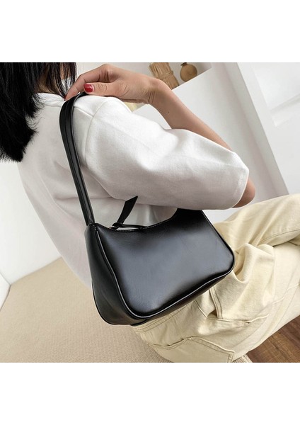 22X14X8MM Retro Tote Kadın Için Trendy Vintage Omuz Kadın Küçük Koltukaltı Retro Mini Crossbody Çantası (Yurt Dışından)