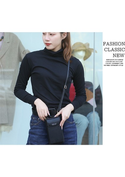 Pu Deri Telefon Tasarımcısı Kadın Küçük Crossbody Omuz Trend Kadın Kart Manşonlar Cüzdan Çantası (Yurt Dışından) fırsatları