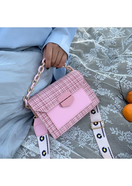 Kadın 2023 Tasarımcı Lady ve Zincir Messenger Crossbody Için Geniş Askı Omuz Çantası (Yurt Dışından) modelleri