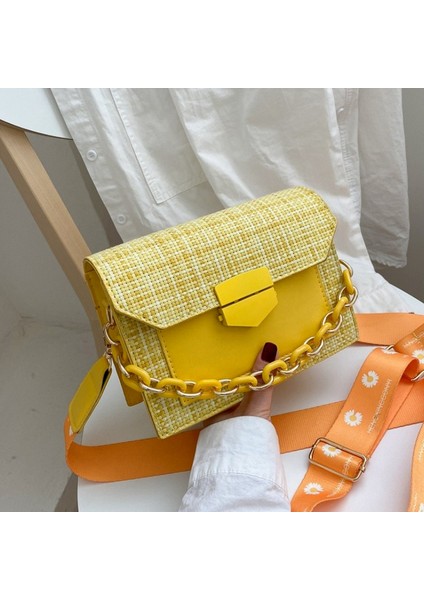 Kadın 2023 Tasarımcı Lady ve Zincir Messenger Crossbody Için Geniş Askı Omuz Çantası (Yurt Dışından) fırsatları