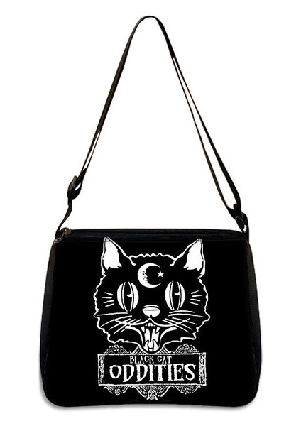 YXBWITCHCW05W Gotik Kız / Cadı / Wicca Retro Boş Omuz Kadın Çapraz Saplı Koltukaltı Kadın Debriyaj Tote Çantası (Yurt Dışından)