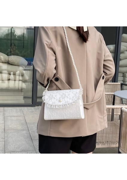 Vintage Dantel Inci Zincir Kadın Küçük Kare Omuz Retro Kadın Için Crossbody Kadın Debriyaj Çantası (Yurt Dışından) fırsatları