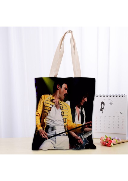 Stil 6 Özel Kraliçe Tote Katlanabilir Alışveriş den Kullanılabilir Eko Büyük Unisex Kanvas Kumaş Omuz Tote Bakkal Bez Kese Çantası (Yurt Dışından) fırsatları