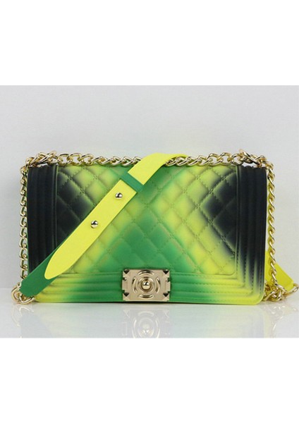 16 Tasarım Kadın Şeker Messenger Omuz Crossbody Kadın Cüzdan Kadın Için Renkli Gökkuşağı Jöle Çantası (Yurt Dışından)