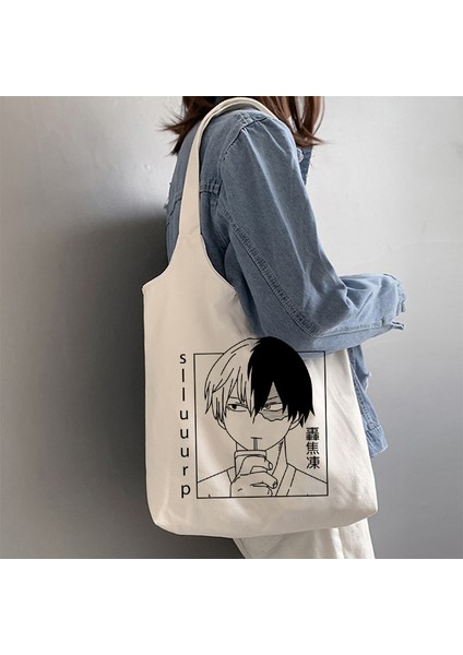 16521 My Hero Academia Alışveriş Manga Grafik Tuval Omuz Kadın Ulzzang Grunge Tote Alışveriş Anime Harajuku Çantası (Yurt Dışından) fiyatları