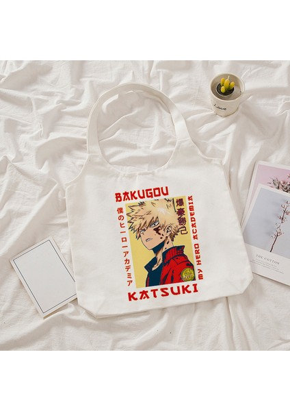 16521 My Hero Academia Alışveriş Manga Grafik Tuval Omuz Kadın Ulzzang Grunge Tote Alışveriş Anime Harajuku Çantası (Yurt Dışından) indirimleri