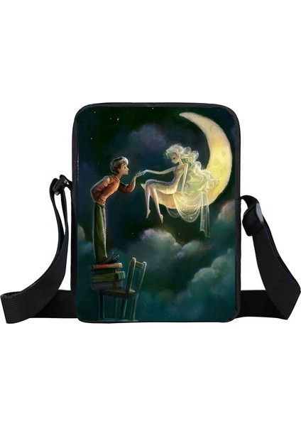 XKBXK37CW Galaxy / Nightfall Tree Crossbody Kadın Kadın Seyahat Için Tuval Omuz Küçük Satchels Eğlence Messenger Çantası (Yurt Dışından)