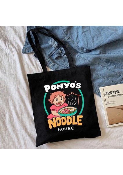 WHITE26 Anime Totoro Alışveriş Grafik Tote Harajuku Alışveriş Kadın Kanvas Omuz Kadın Ulzzang Komik Eko Ruhların Kaçışı Çantası (Yurt Dışından) indirimleri