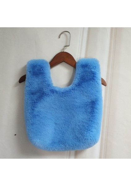 Bej Leopar Sevimli Yumuşak Peluş Kadın Taklit Kürk Kadın Kış Debriyaj Tasarım Kadın Küçük Bez Yelek Bolso Mujer Çantası (Yurt Dışından)
