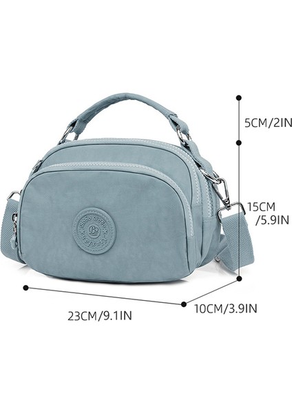Göl Sıcak Satış Kadın Omuz Saf Renk Tote Açık Kanvas Fermuar Messenger Crossbody Cумка Женская Çantası (Yurt Dışından)