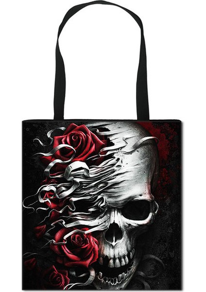 BSTDWITCHTIM08 Witch / 666 / Dolu Şeytan Kadın Omuz Baphomet / Cadılık Kedi Nedensel Tote Kadın Alışveriş Çantası (Yurt Dışından)