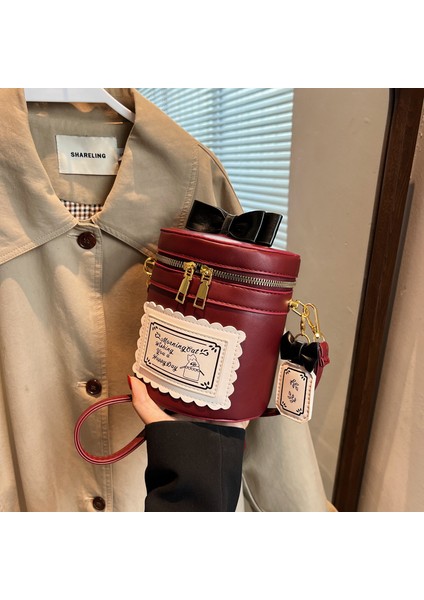lik Ilmek Kova Şekli Kadın ve Lolita Zincir Omuz Karikatür Küçük Crossbody Kızlar Kawaii Tote Çantası (Yurt Dışından) fırsatları