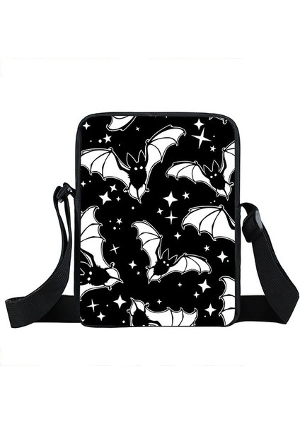 XKBBAT06CW Vampir Yarasa Hayalet Askılı Kadın Crossbody Gotik Vlad Tepes Küçük Satchel Cadılar Bayramı Omuz Çantası (Yurt Dışından)