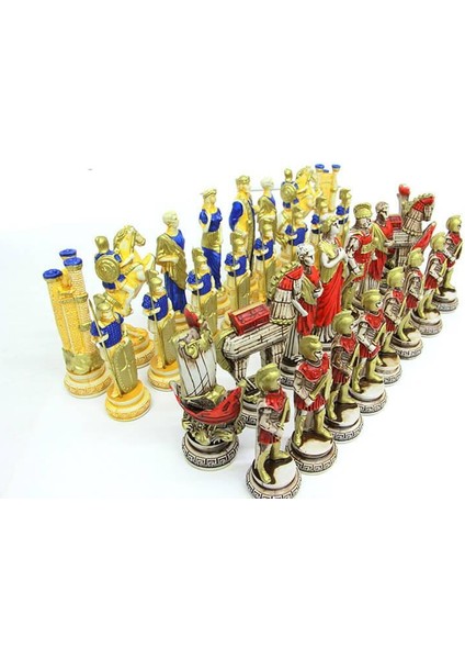 Satranç Taşı Polyester Ortaboy Truva Dekoratif Hediyelik