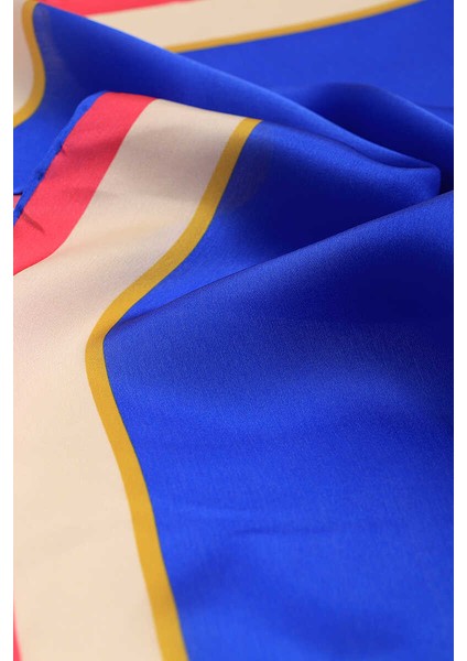 Saks Geniş Bordürlü Düz Ipek Mendil modelleri