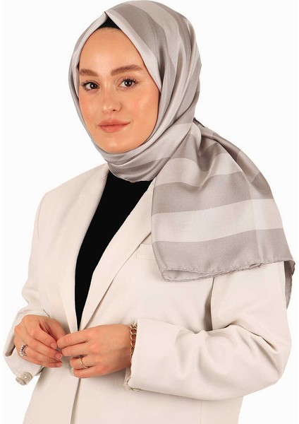 Taş Çizgi Desen Twill Ipek Şal modelleri