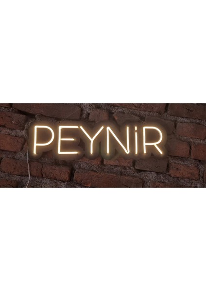 Peynir Neon Duvar Aydınlatması