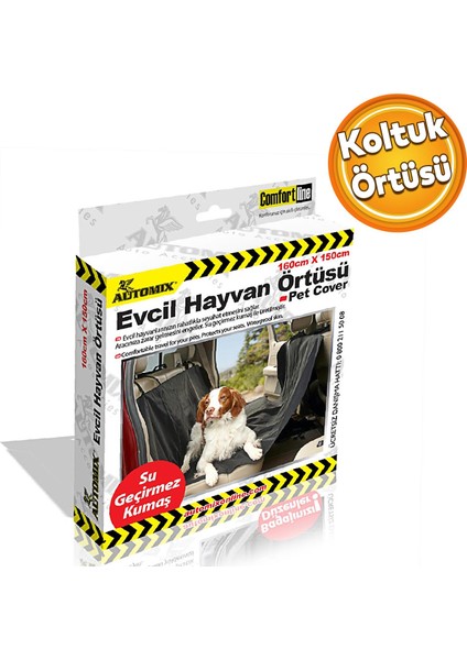 Automix Araba Araç Otomobil Oto Evcil Kuş Papağan Kedi Köpek Hayvan Kılıf Şilte Örtüsü 160X150 cm
