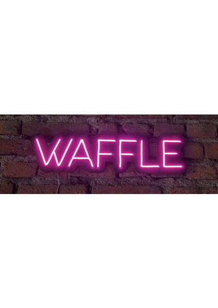 Waffle Neon LED Duvar Aydınlatması