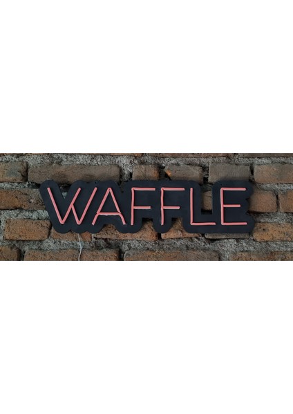 Waffle Neon LED Duvar Aydınlatması