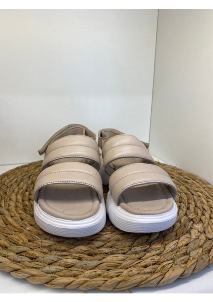Vintage Bej Sandalet