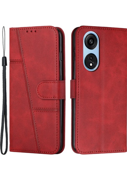 Oppo A1 5g / A98 5g / F23 5g Deri Telefon Kılıf (Yurt Dışından)