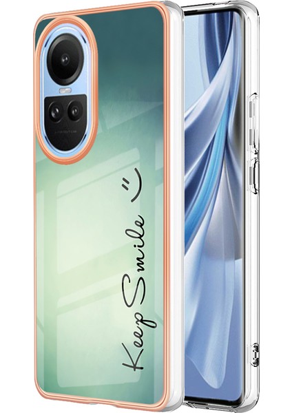 Oppo RENO10 5g Imd Desen Tpu Telefon Kılıfı Elektrokaplatma Kapağı (Yurt Dışından)