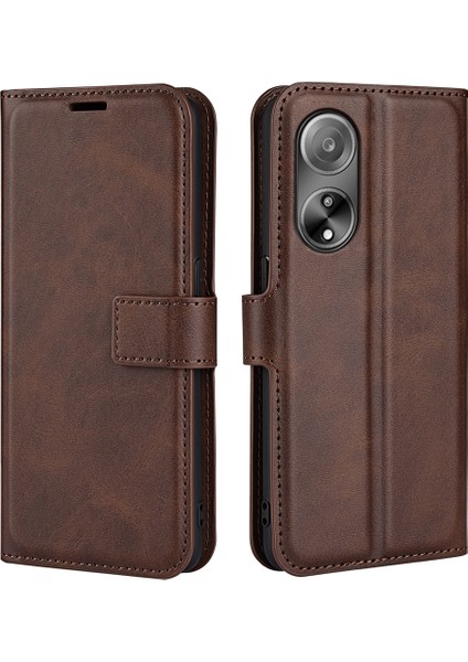 Oppo A1 5g / A98 5g Pu Deri Cüzdan Stand Koruyucu Kılıf Buzağı Doku Telefon Kapağı (Yurt Dışından)