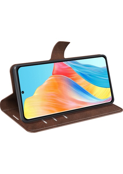 Oppo A1 5g / A98 5g Pu Deri Cüzdan Stand Koruyucu Kılıf Buzağı Doku Telefon Kapağı (Yurt Dışından) modelleri