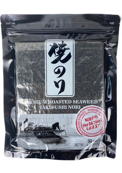 Yaki Nori Sushi Deniz Yosunu 50 Yaprak 125G