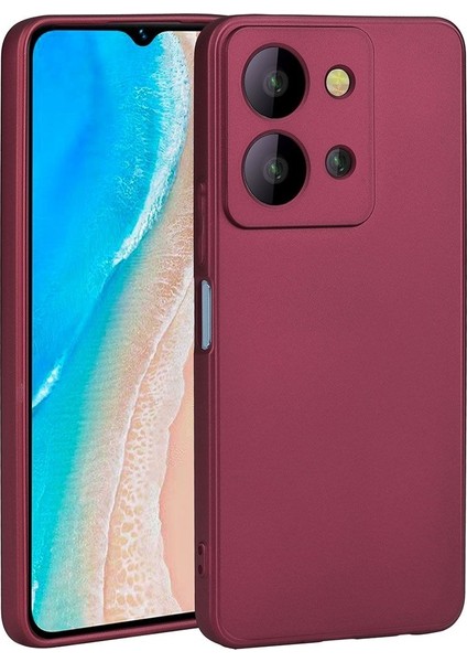 Vivo Y36 4g Kılıf Renkli Lüx Korumalı Premier Mat Silikon Mürdüm
