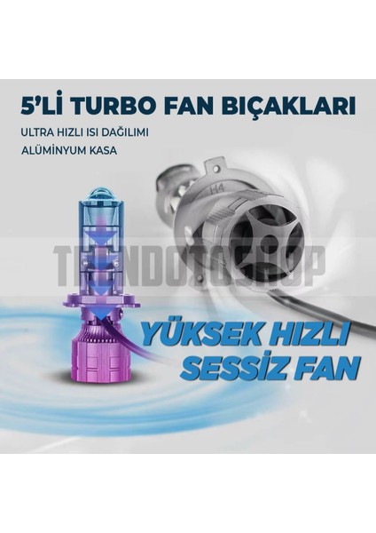 H7 Bi-Led Mini Projektör Lens 90 Watt 12000 Lümen fiyatları