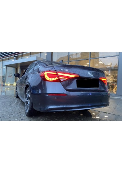 Civic Fe1 Uyumlu LED Stop / Dragon - Kırmızı 2022+