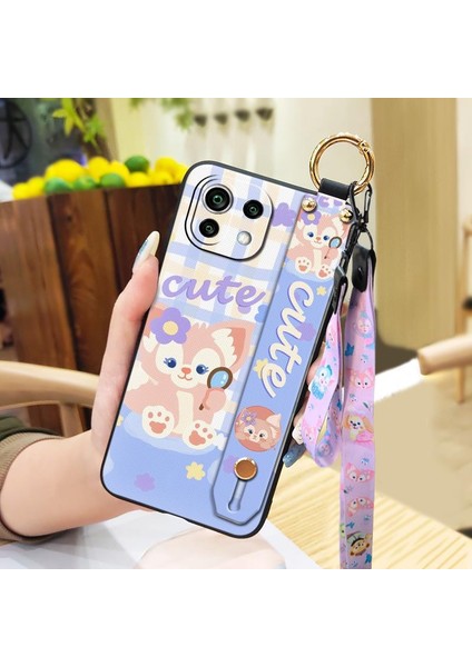 Telefon Kılıfı Xiaomi Mi 11 Lite Kordon Bileklikli Karikatür Telefon Kılıfı (Yurt Dışından)